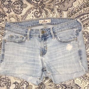 Cut-off jean shorts
